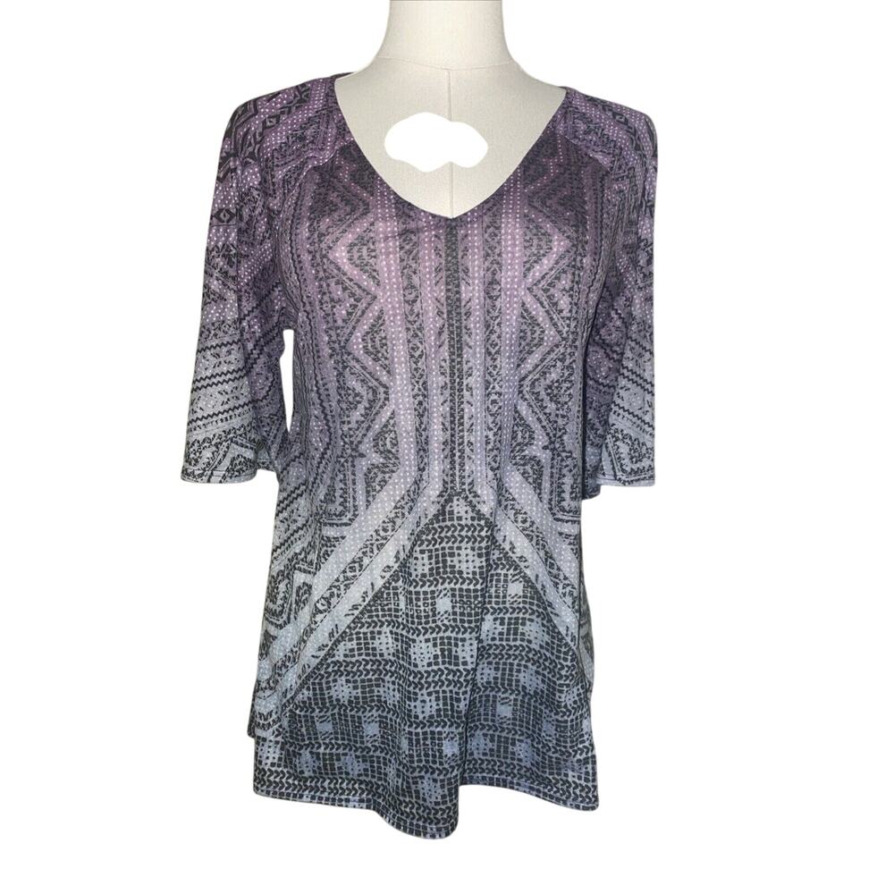 Prana Y2K Hippie Short Sleeve Athletic Shirt Women's Size Small Outdoor Hiking